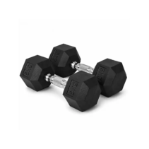 Mancuerna - VYORIXEN Pack de 2 Hexagonales 5 Kg Agarre Antideslizante, Negro