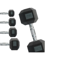 Mancuernas - BODY REVOLUTION Hexagonales, Negro