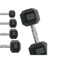 Mancuernas - BODY REVOLUTION Hexagonales, Negro