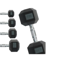 Mancuernas - BODY REVOLUTION Hexagonales, Negro